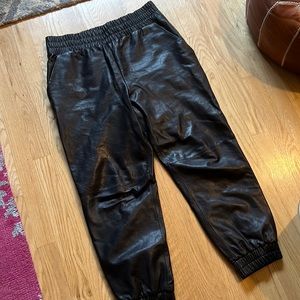 Veronica Beard leather jogger, size 12
